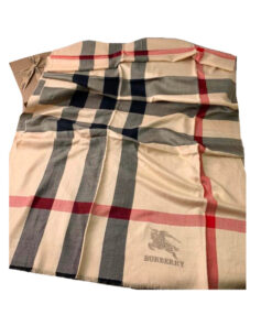 Burberry Pashmina Sciarpa Donna in Cashmere Cm 180x70 Special Price