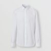 Burberry London Camicia Uomo Elegante Logo TB In Popeline di Cotone Special Price