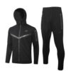Nike Tuta Completa Tech Fleece Felpa Cappuccio Pantalone Con Elastico