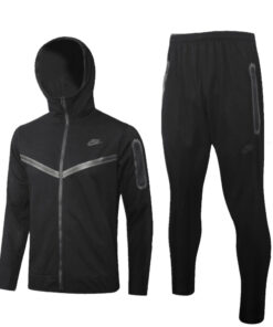 Nike Tuta Completa Tech Fleece Felpa Cappuccio Pantalone Con Elastico