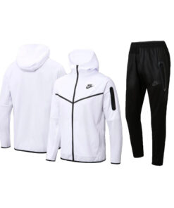 Nike Tuta Completa Tech Fleece Felpa Cappuccio Pantalone Con Elastico