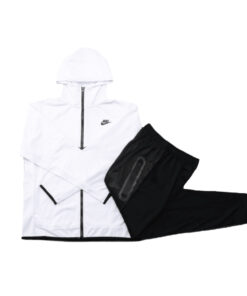 Nike Tuta Completa Tech Fleece Felpa Cappuccio Pantalone Con Elastico