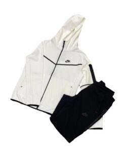 Nike Tuta Completa Tech Fleece Felpa Cappuccio Pantalone Con Elastico