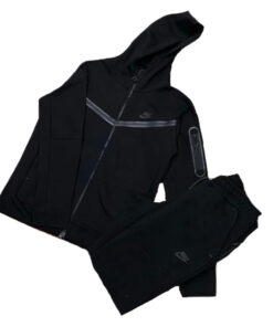 Nike Tuta Completa Tech Fleece Felpa Cappuccio Pantalone Con Elastico