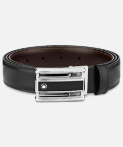 Montblanc MB114423 Cintura Uomo Reversibile in Pelle Fibbia Acciaio Special Price