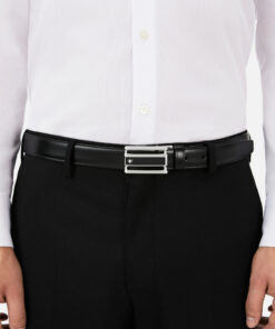 Montblanc MB114423 Cintura Uomo Reversibile in Pelle Fibbia Acciaio Special Price