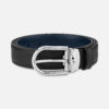 Montblanc MB114412 Cintura Uomo Reversibile in Pelle Fibbia Acciaio Special Price