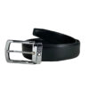 Montblanc 011033 Cintura Uomo Classica In Pelle Fibbia Acciaio Special Price