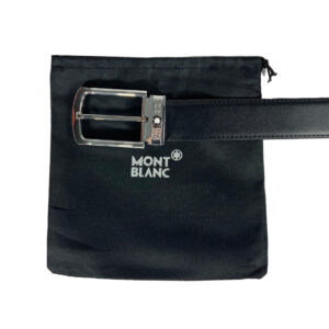 Montblanc 011033 Cintura Uomo Classica In Pelle Fibbia Acciaio Special Price