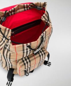 Burberry 8017736 Zaino Medium In Tartan Tessuto Check Prezzo Affare