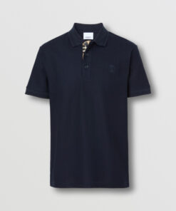 Burberry London Polo Uomo Cotone Oxford Regular Fit Logo In Tinta Prezzo Affare