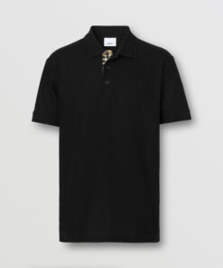 Burberry London Polo Uomo Cotone Oxford Regular Fit Logo In Tinta Prezzo Affare