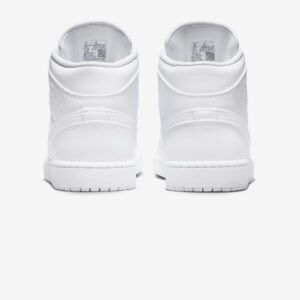 Nike Air Jordan 1 Mid Triple White 554724 136 Scarpe Sneakers Uomo Special Price