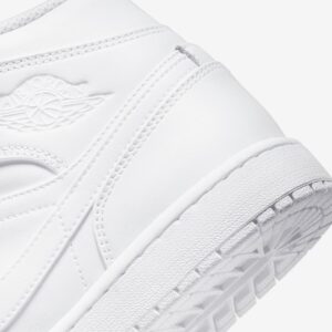 Nike Air Jordan 1 Mid Triple White 554724 136 Scarpe Sneakers Uomo Special Price