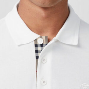 Burberry London Polo Uomo Cotone Oxford Regular Fit Logo In Tinta Prezzo Affare