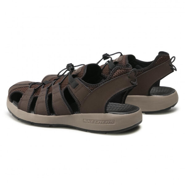 Skechers Melbo 51834 BRN Sandalo Scarpa Uomo Memory Foam Special Price