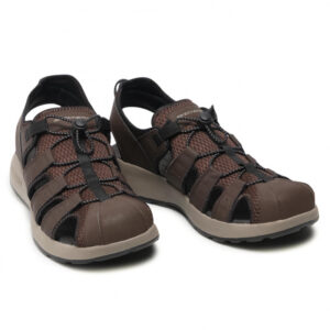 Skechers Melbo 51834 BRN Sandalo Scarpa Uomo Memory Foam Special Price