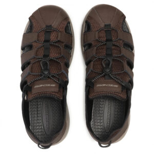 Skechers Melbo 51834 BRN Sandalo Scarpa Uomo Memory Foam Special Price