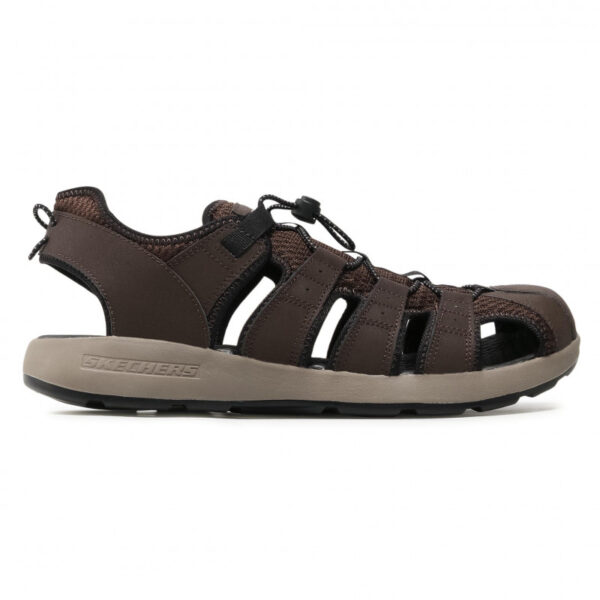 Skechers Melbo 51834 BRN Sandalo Scarpa Uomo Memory Foam Special Price