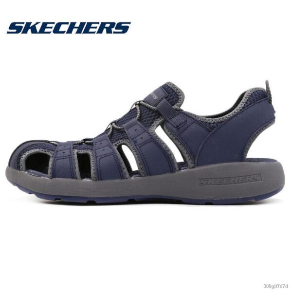 Skechers Melbo 51834 NVGY Sandalo Scarpa Uomo Memory Foam Special Price