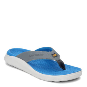 Skechers Sargo 210069 GRY Sandalo Infradito Uomo Memory Foam Special Price