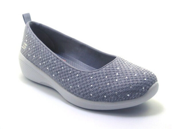 Skechers Arya 104005 GRY Scarpe Sneakers Donna Slip On Memory Foam Special Price