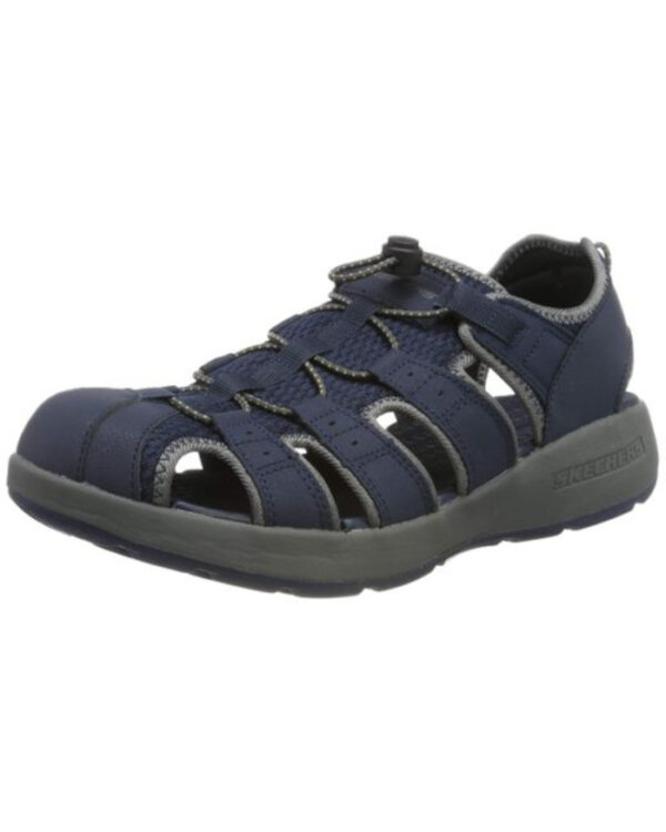 Skechers Melbo 51834 NVGY Sandalo Scarpa Uomo Memory Foam Special Price