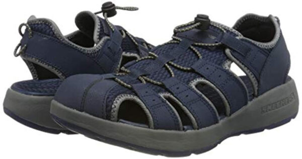 Skechers Melbo 51834 NVGY Sandalo Scarpa Uomo Memory Foam Special Price
