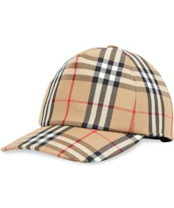 Burberry 8026929 Cappello Uomo Baseball Regolabile Vintage Check Special Price