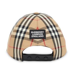 Burberry 8026929 Cappello Uomo Baseball Regolabile Vintage Check Special Price