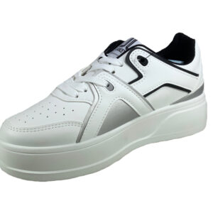 Lancetti 08 Scarpe Sneakers Donna In Ecopelle Con Zeppa Cm 5 Special Price