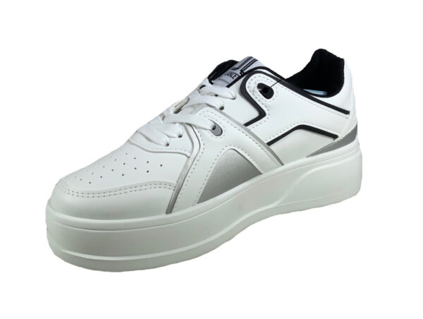 Lancetti 08 Scarpe Sneakers Donna In Ecopelle Con Zeppa Cm 5 Special Price