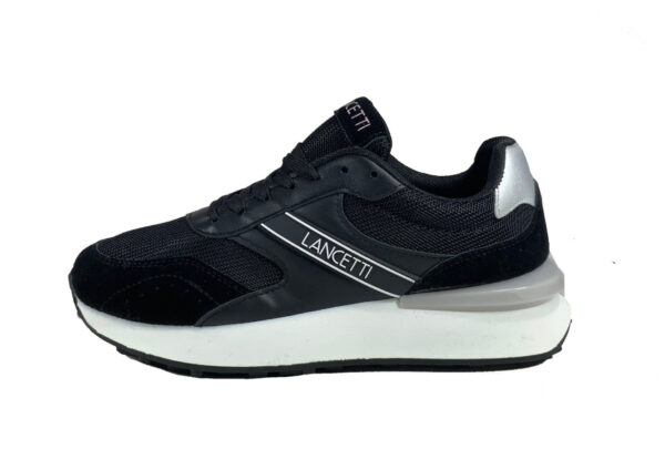 Lancetti 041 Scarpe Sneakers Donna In Ecopelle Con Zeppa Cm 4 Special Price