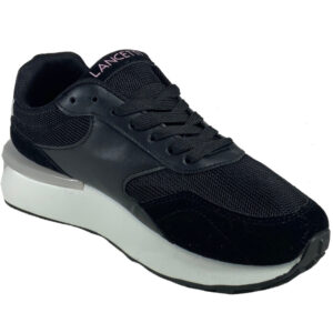 Lancetti 041 Scarpe Sneakers Donna In Ecopelle Con Zeppa Cm 4 Special Price