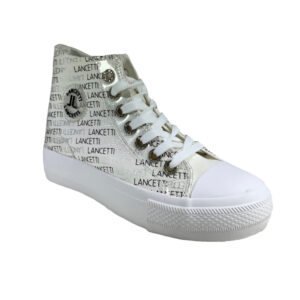 Lancetti 123 Scarpe Sneakers Donna In Tela Con Zeppa Cm 3 Special Price
