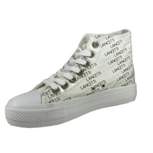 Lancetti 123 Scarpe Sneakers Donna In Tela Con Zeppa Cm 3 Special Price