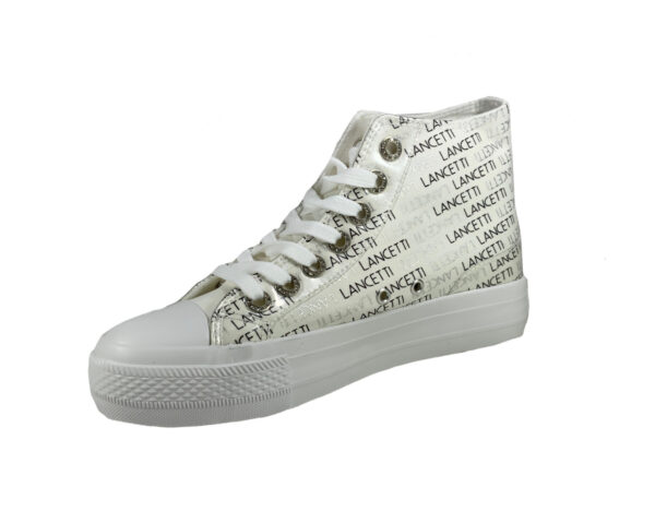 Lancetti 123 Scarpe Sneakers Donna In Tela Con Zeppa Cm 3 Special Price