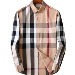 Burberry 40083851 Camicia Uomo Button Down in Twill di Cotone Con Motivo Check Special Price