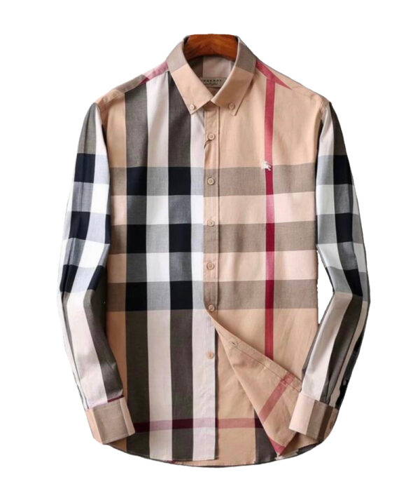 Burberry 40083851 Camicia Uomo Button Down in Twill di Cotone Con Motivo Check Special Price