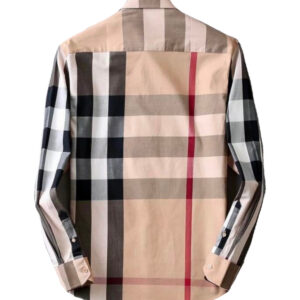 Burberry 40083851 Camicia Uomo Button Down in Twill di Cotone Con Motivo Check Special Price