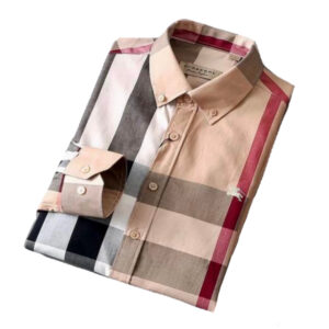 Burberry 40083851 Camicia Uomo Button Down in Twill di Cotone Con Motivo Check Special Price