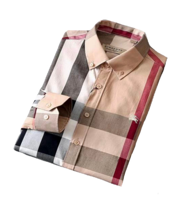 Burberry 40083851 Camicia Uomo Button Down in Twill di Cotone Con Motivo Check Special Price