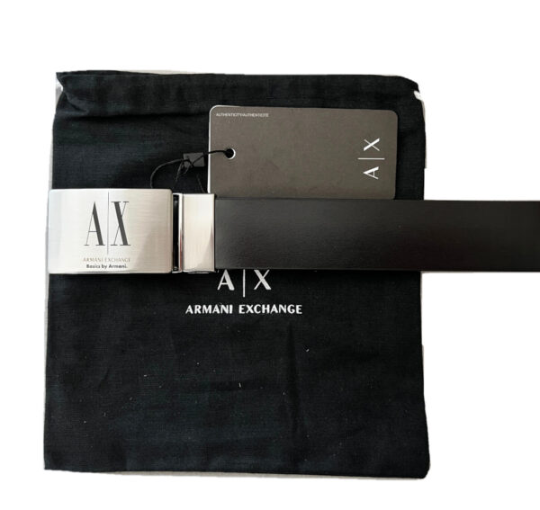 Armani Exchange 0506 Cintura Uomo In Vera Pelle Fibbia Acciaio Made in Italy Special Price