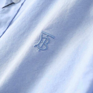 Burberry London Camicia Uomo Cotone Oxford Logo TB Button Down Regular Fit Prezzo Affare