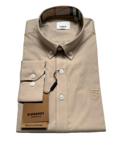 Burberry London Camicia Uomo Cotone Oxford Logo TB Button Down Regular Fit Prezzo Affare