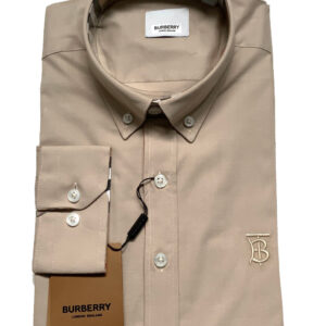 Burberry London Camicia Uomo Cotone Oxford Logo TB Button Down Regular Fit Prezzo Affare