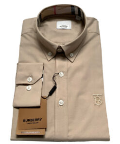 Burberry London Camicia Uomo Cotone Oxford Logo TB Button Down Regular Fit Prezzo Affare