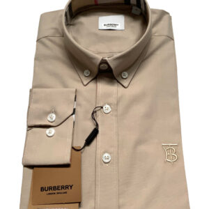 Burberry London Camicia Uomo Cotone Oxford Logo TB Button Down Regular Fit Prezzo Affare