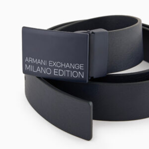 Armani Exchange 61035 Cintura Uomo Regolabile in Pelle Bovino Special Price