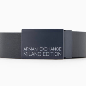 Armani Exchange 61035 Cintura Uomo Regolabile in Pelle Bovino Special Price